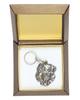 Dogue de Bordeaux, French Mastiff – Silver-plated pendant with a dog in a decorative box, handbag decoration – Design 01 | Art-Dog
