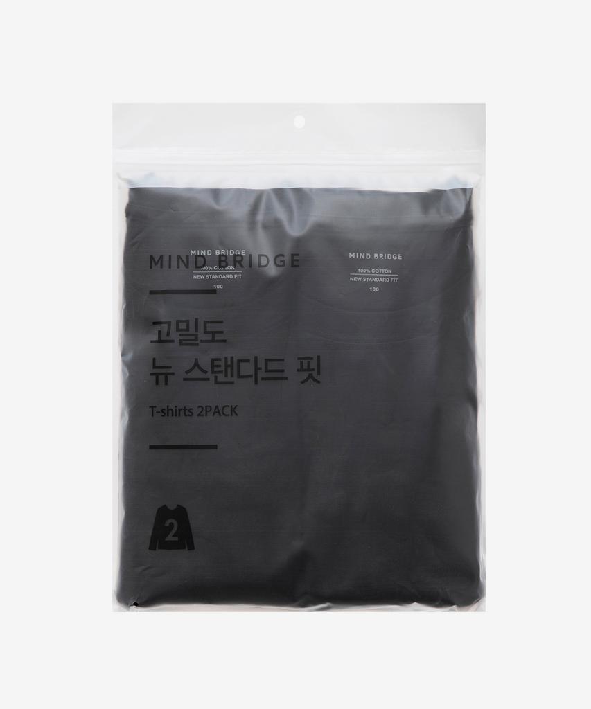 MINDBRIDGE [2Pack] High-Density Pure Cotton Daily Long Sleeve T-Shirt_2 Pack - 2 Colors