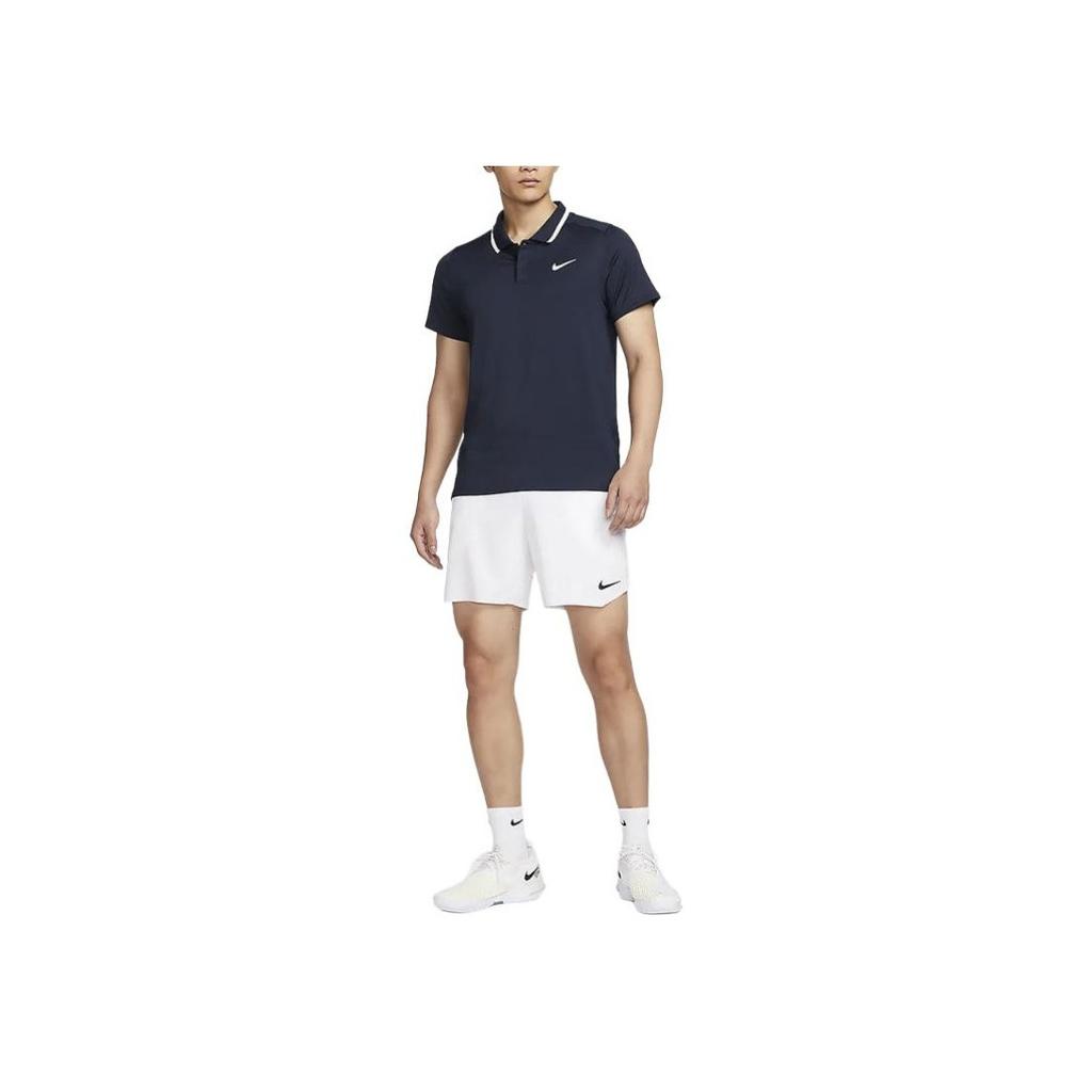 Nike Мужская рубашка-поло Court Advantage Dri-FIT Color Block, цвет обсидиан FD5318-451