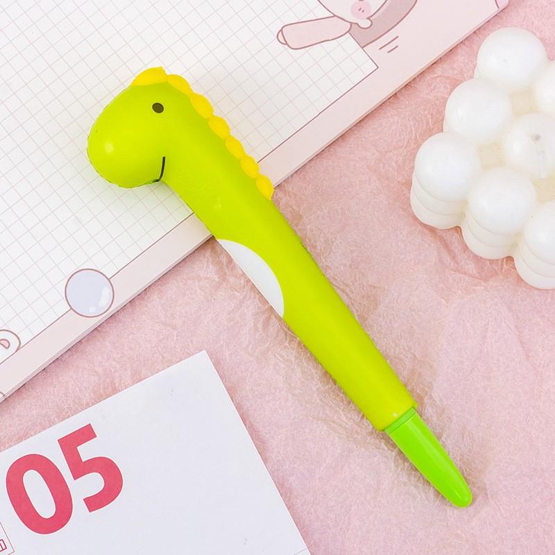 Cute Cartoon Fruit Animal Decompression Gel Pen Creative Fun Kid Soft Elastic Pinch Pen Student Stationery School Supplies