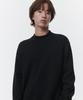 MUSINSA STANDARD Minimal Mock Neck Knit [Black]