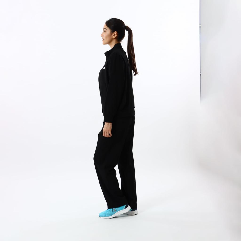 Куртка Быстросохнущая с Логотипом Script на Молнии Спортивная Черная L [Champion] Женская CW-YSE01