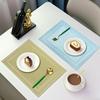 Eco-friendly Nordic PVC Woven Double-frame Table Mat - Heat Resistant Placemats for Home & Hotel Dining