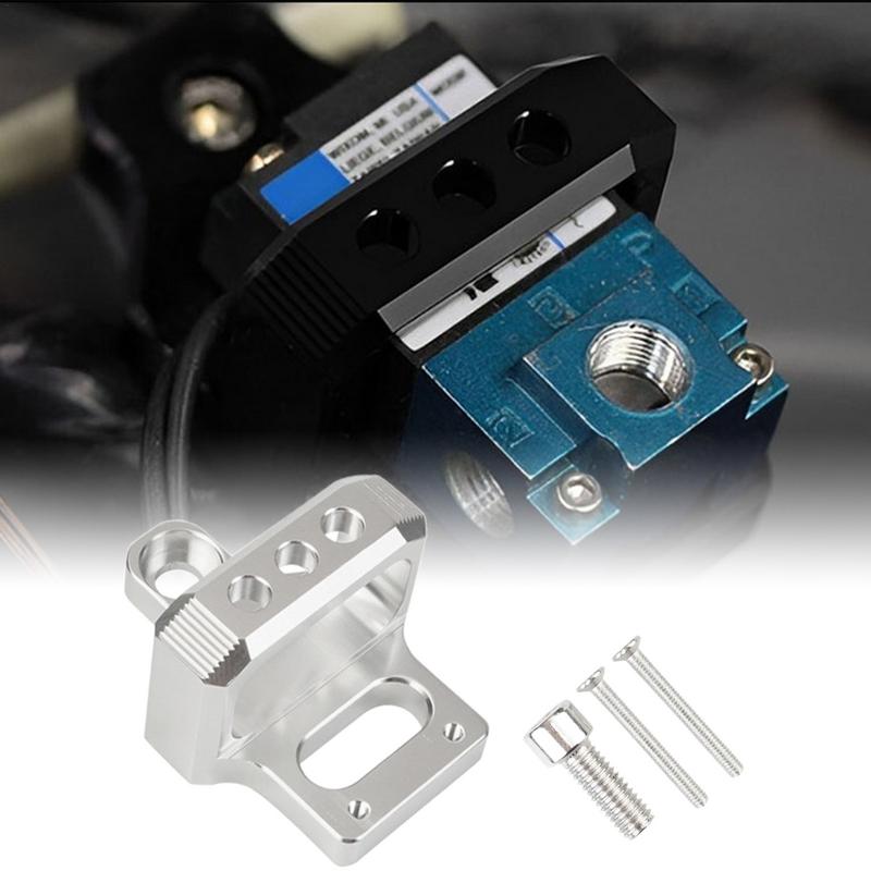 Solenoid Valve Mounting Bracket AEM Mounting Bracket Solenoid Valve Mount Holder Bracket 3 Port Boost Controller Solenoid Valve