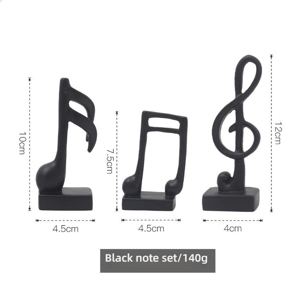 3 Pcs Mini Gold Leaf Note Resin Ornaments - Handmade Shooting Props for Photography, Tiny Desk Decor