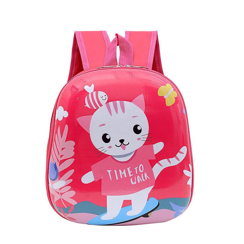 Dinosaur Cat And Kids School Backpack With Animal Design And Fabric Waterproof