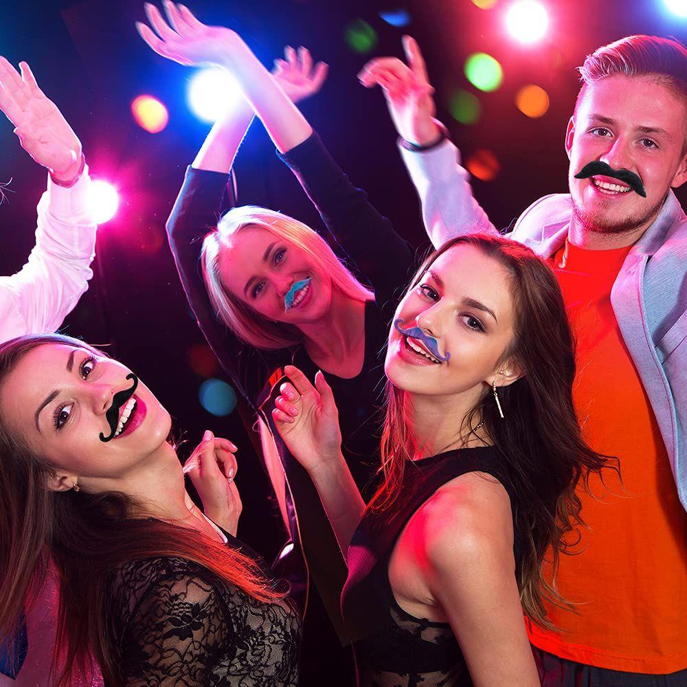 Stickers Set Masquerade Party Self Adhesive for Kids and Adults Fake Mustache Set Fake Beards