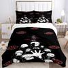 Naruto Akatsuki Symbols Print 3Pcs Bedding Setduvet Cover With 2 Bedropillowcase Home Birthday Gift