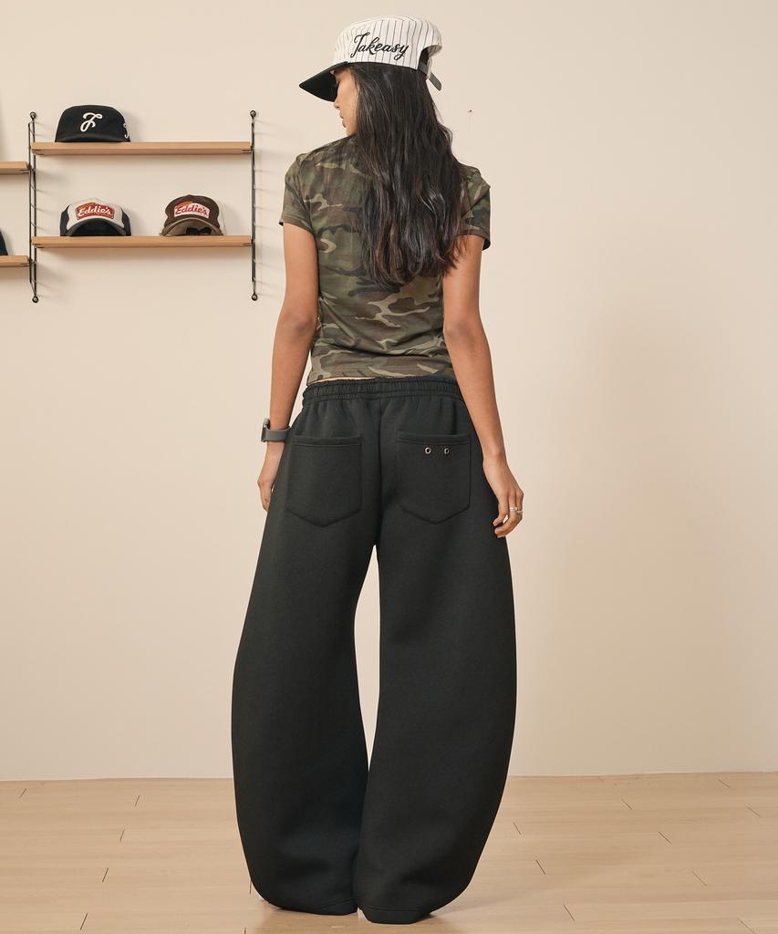 TAKEASY Neoprene Curved Sweatpants (Black)