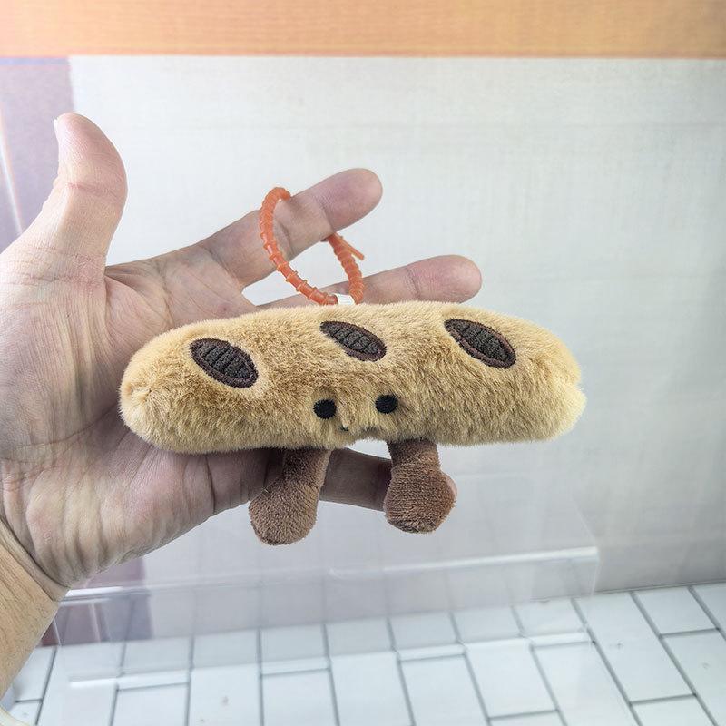 Kawaii Хлеб Плюшевая Подвеска Игрушка Креативные Круассаны Рулет Хлеб Плюшевая Кукла Брелок Украшение Рюкзак Подвеска Подарок