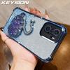 KEYSION Ударопрочный чехол-бампер с покрытием из ТПУ и блестками, украшенный лебедем, с подставкой для Redmi Note 10 10S 10 Pro 4G, Xiaomi POCO M5S