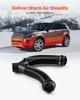 Diesel Heater Pipe Duct Vent Kit, 75mm Heater Pipe Warm Air Outlet Vent Set with Y-Shaped Connector & Air Duct Clamps, Parking Heaters Air Ducts Vent