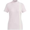 Гольф Большой Adidas Короткий рукав Воротник-стойка Прозрачный [Adidas Golf] Футболка, Логотип, Футболка, Женская, Розовый, J/S