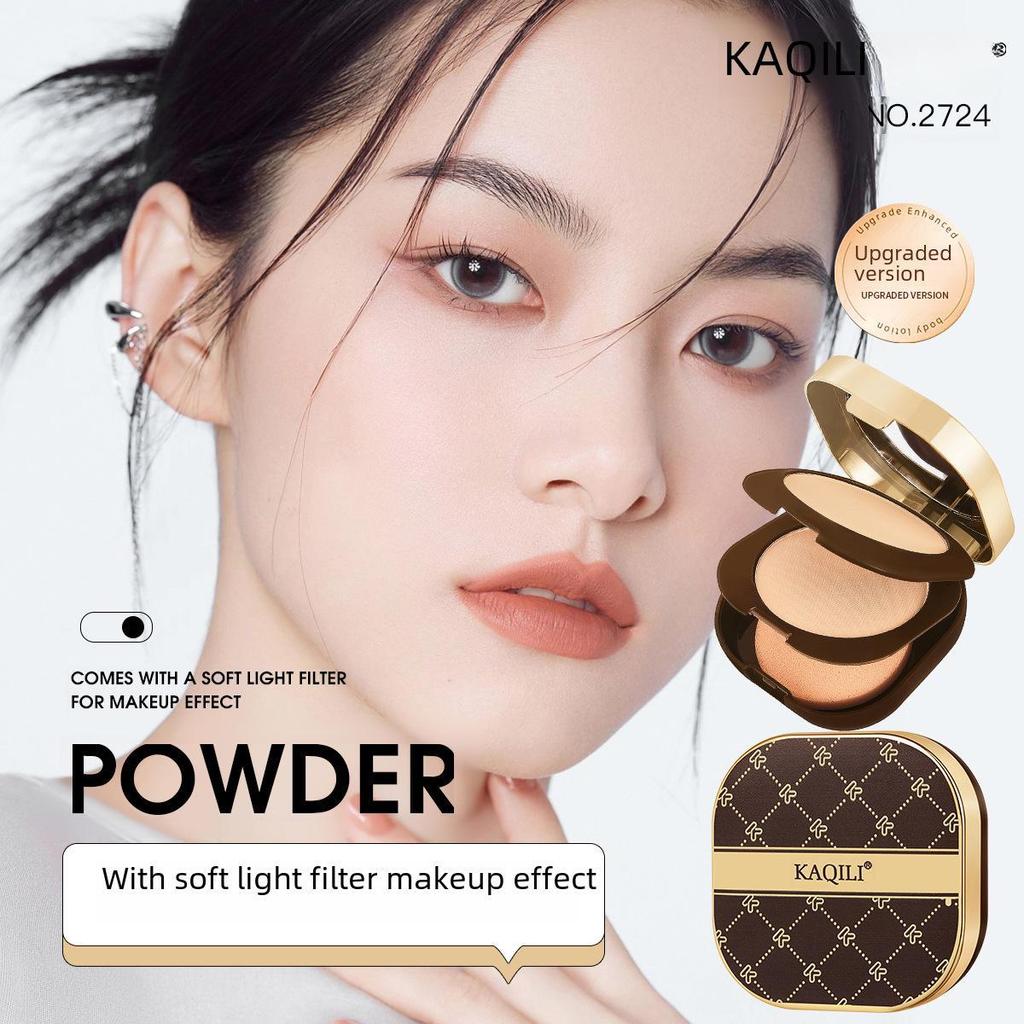 Kaqili Light-Sensitive Soft Yarn Двухслойная воздушная пудра-консилер для сухой кожи - нелипкая, стойкая жидкая основа без снятия макияжа