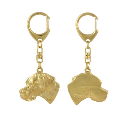 English Pointer I - Позолоченный брелок для ключей с собакой, украшение на сумочку, роскошный аксессуар от бренда