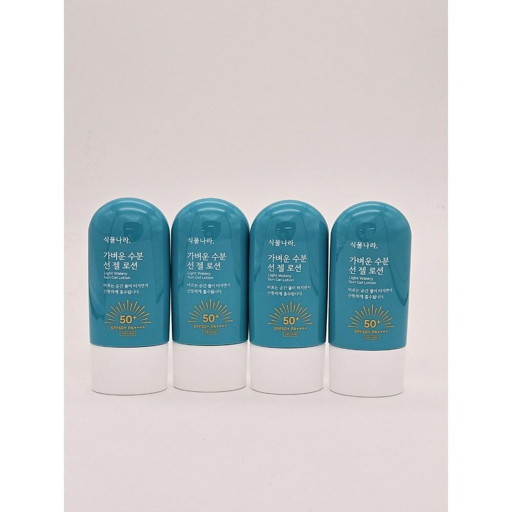 Plant Nara Oxygen Water Light Sun Gel Lotion 60ml 1+1, 4 Pcs.