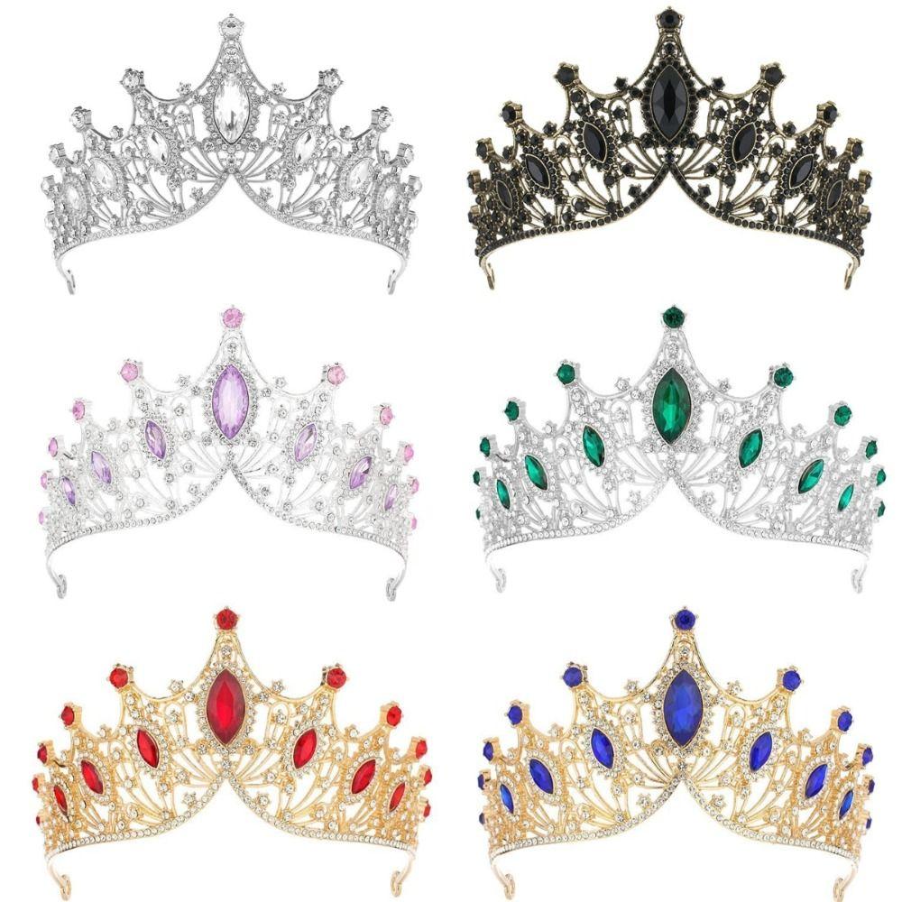 Барочная хрустальная тиара сплав свадебная повязка на голову винтажная бижутерия для выпускного платья свадебная вечеринка