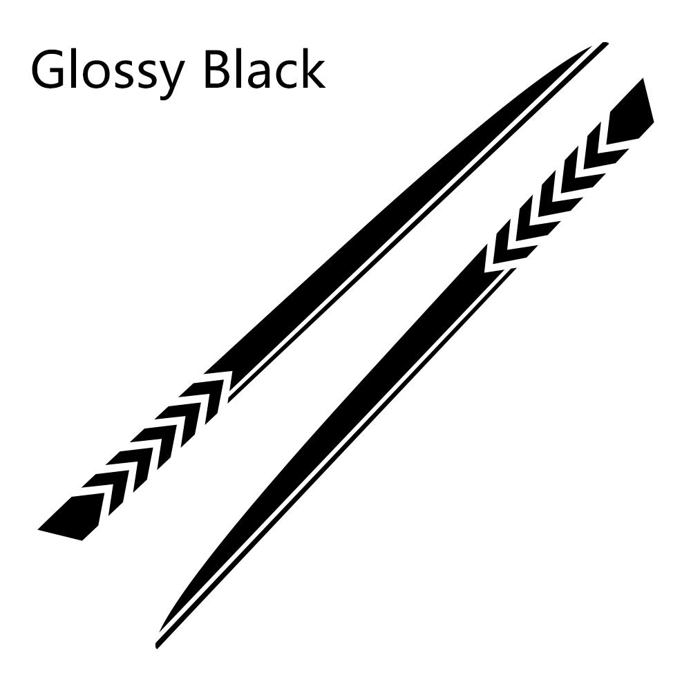 2PPC Car Side Stickers For Dodge Charger SXT GT R/T SCAT PACK WIDEBODY Tuning Auto Accessories Sport Stripes Vinyl Decals XX1