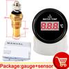 52mm Water Temp Gauge + Temperature Sensor 10mm Boat Car Motorcycle 40-120 Celsius Auto Water Temperature Meter Accessories
