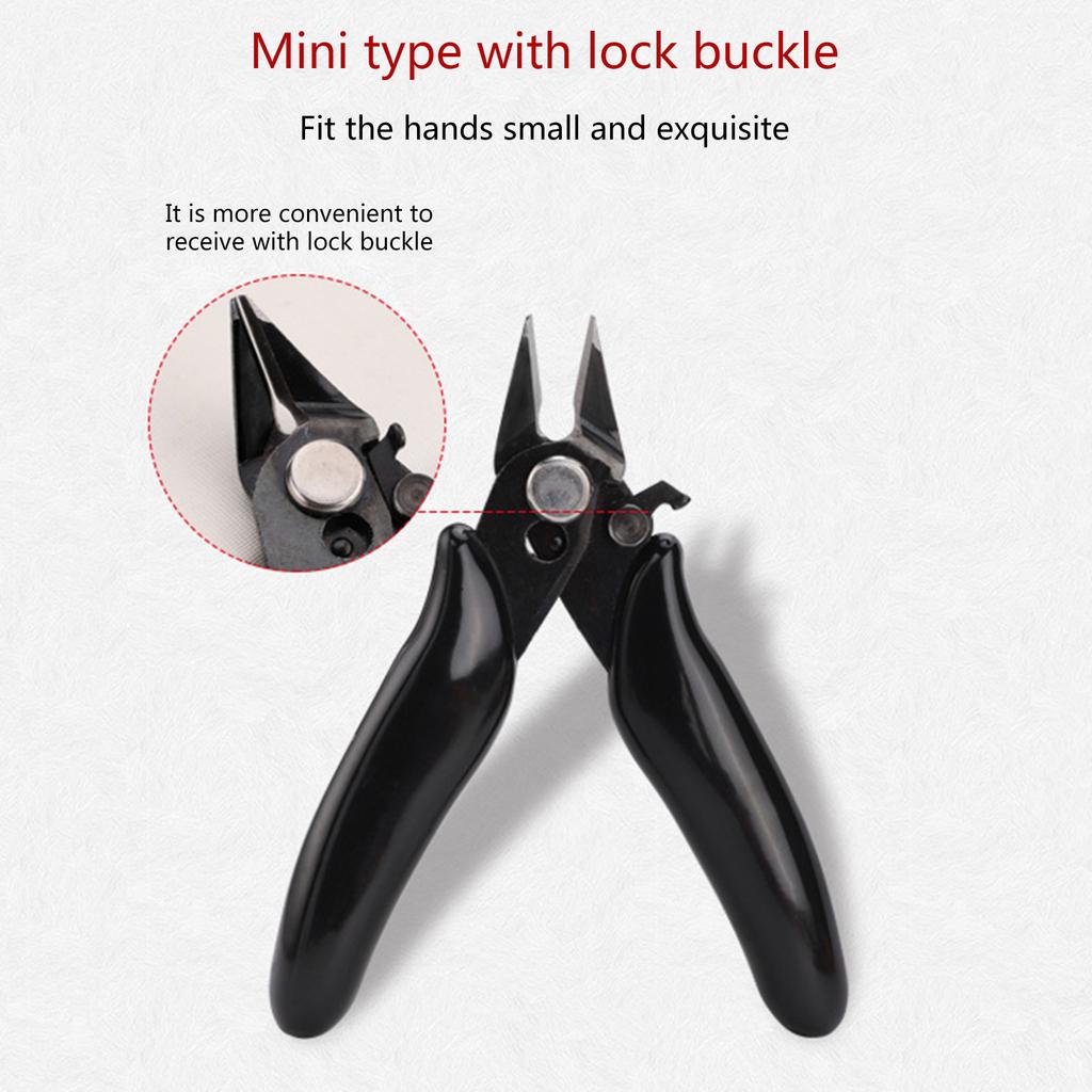 Диагональные плоскогубцы Мини-резаки для проводов 3,5-дюймовые диагональные кусачки Провода Изолирующая резиновая ручка Модель плоскогубцы