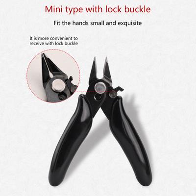 Диагональные плоскогубцы Мини-резаки для проводов 3,5-дюймовые диагональные кусачки Провода Изолирующая резиновая ручка Модель плоскогубцы