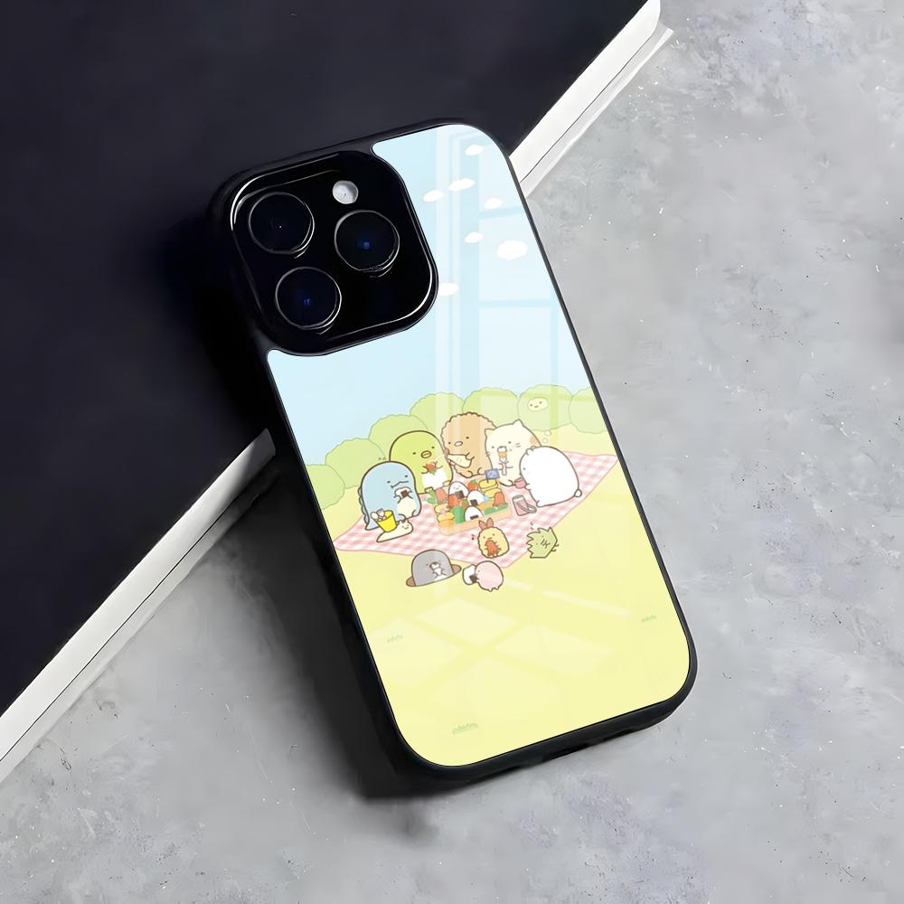 Чехол для телефона S-Sumikko G-Gurashi Для Iphone 17 Air 16 15 14 13 12 11 Pro Max Mini Fundas Оболочка PC+TPU Чехол