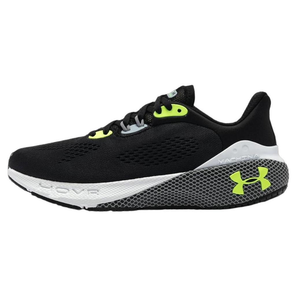 Under Armour HOVR Machina 3 Breathable Versatile Fabric Low-Top Casual Running Shoes Men Sneaker Black 3026232-001