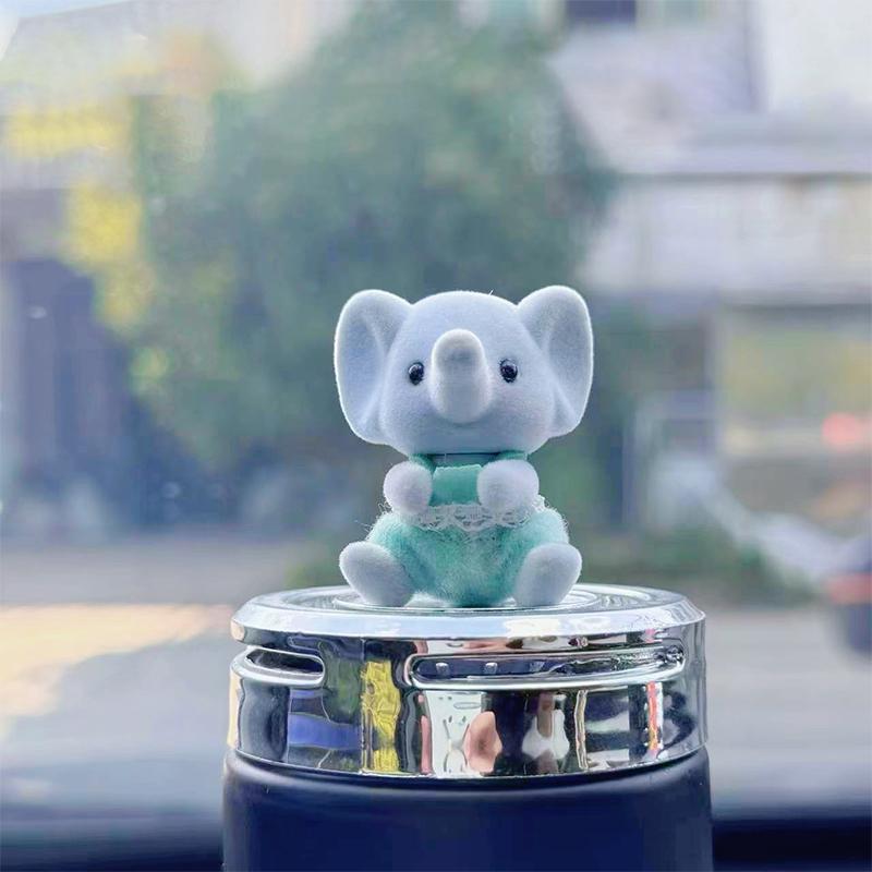 1 шт. Мини Лесная семья Фигурка животного Слон Овца Флокированная Мохнатая Фигурка Модель Игрушка для Ребенка Подарок на День рождения