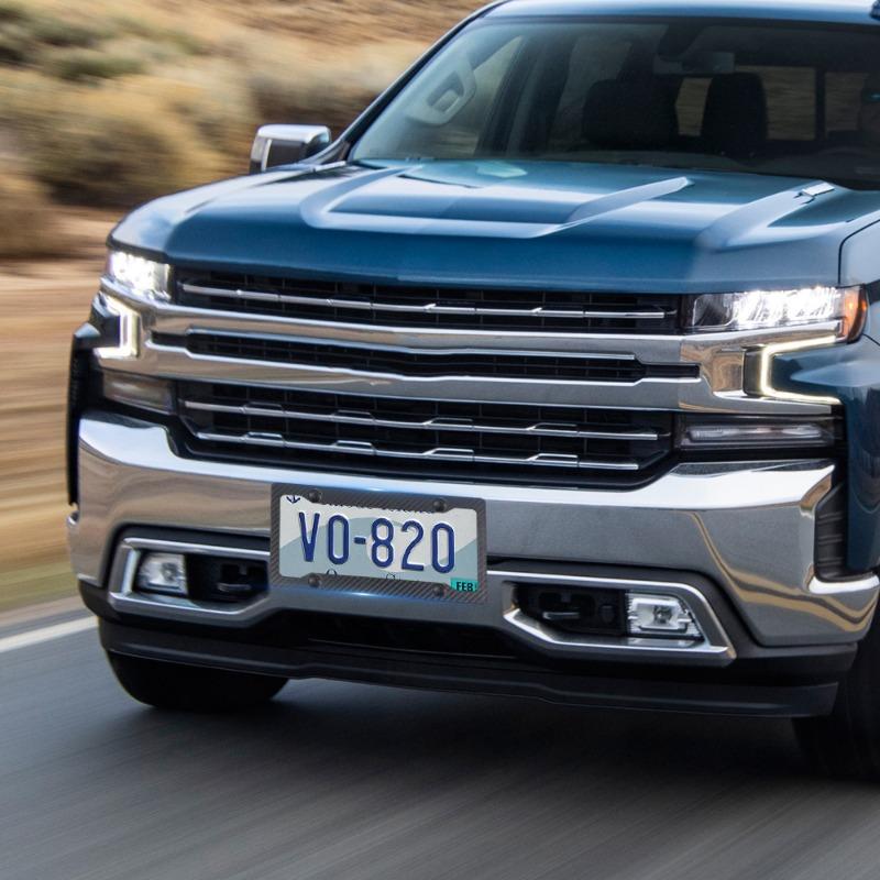 1/2 шт. Новый универсальный кронштейн для номерного знака автомобиля, держатель рамки номерного знака из углеродного волокна с набором винтов, автомобильные аксессуары