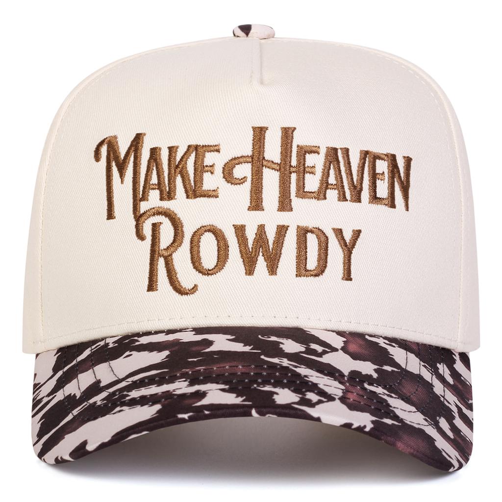 Унисекс БЕЙСБОЛКИ MAKE HEAVEN ROWDY С вышивкой букв Весна Осень Уличные Регулируемые Повседневные Кепки Кепка от солнца Спортивная Кепка