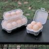 3/4/8 Grid Egg Holder with Lid Egg Carton Stackable Plastic Egg Container BPA Free Egg Keeper Portable Egg Carriage for Fridge