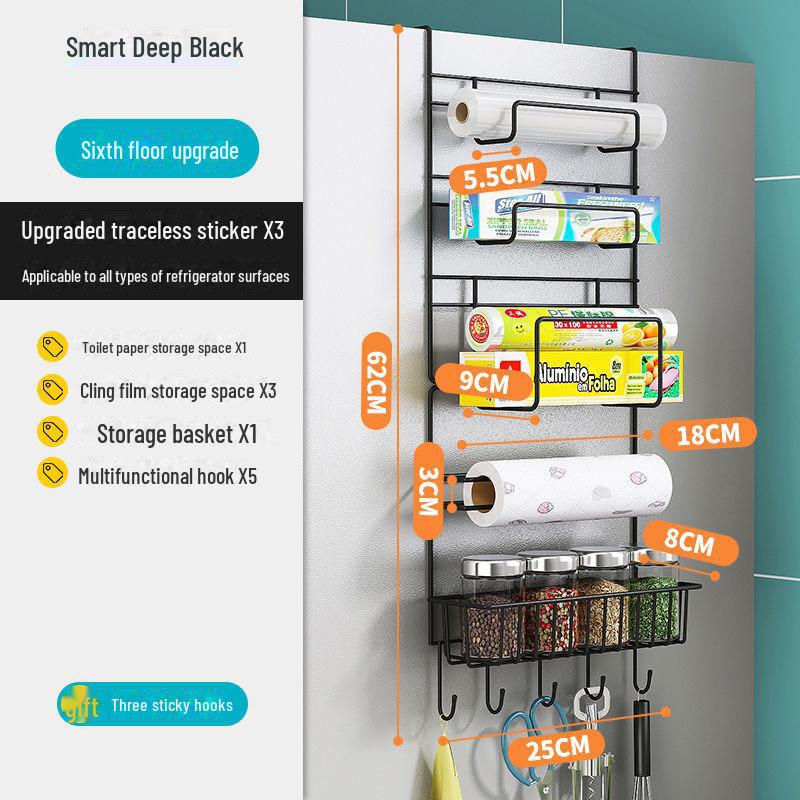 Многофункциональная кухонная полка для хранения вещей для холодильника