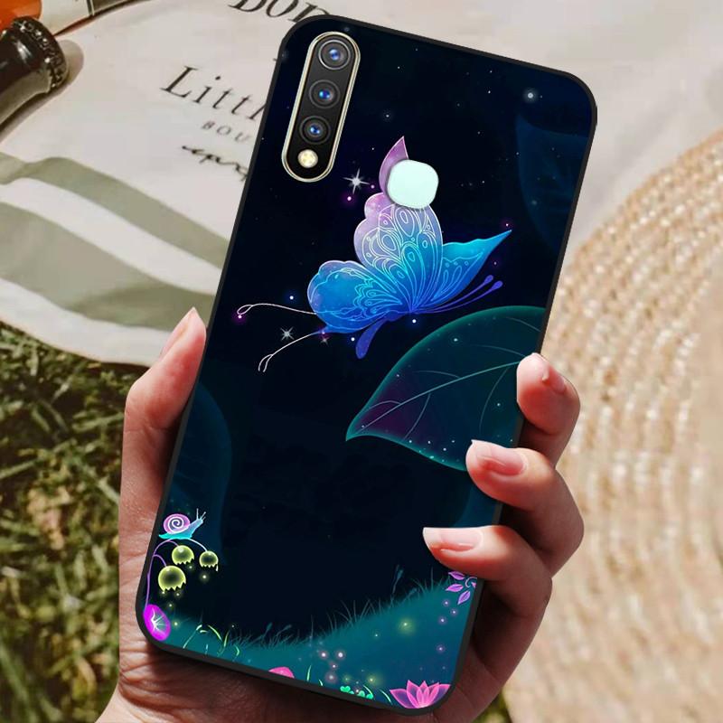 Чехол для Vivo Y19 Силиконовый чехол для Vivo 1915 Y19 Y 19 Чехол 6.53'' Мягкий ТПУ Силиконовый Защитный Бампер Задняя крышка Чехол