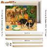 RUOPOTY Picture By Numbers Dog Animal DIY Frame On Canvas Acrylic HandPainted Wall Art Painting Cat For Living Room