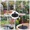 Solar Fountain Pump Kit Solar Powered Bird Bath Fountain with 6 Spray Nozzles