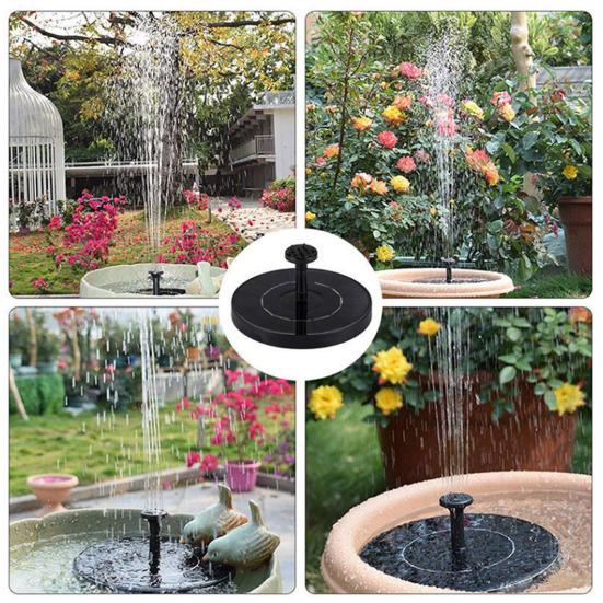 Solar Fountain Pump Kit Solar Powered Bird Bath Fountain with 6 Spray Nozzles