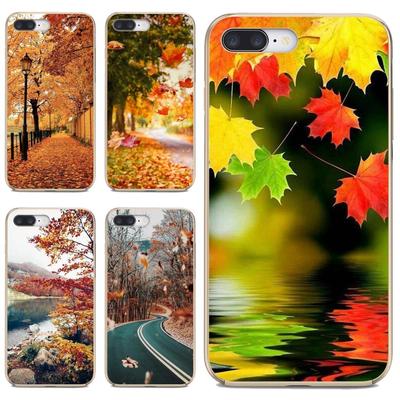 Мягкий чехол Чудесный пейзаж падающие листья для Oppo realme 6 7 7i 6i c3 для Xiaomi poco F3 F2 M3 Pro HTC U11 U12 Plus