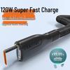 120 Вт Ультрабыстрая зарядка Тканевый плетеный Type-C кабель для Huawei, Vivo, Oppo, Honor