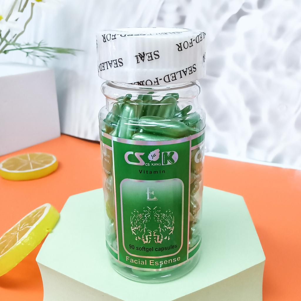 90pcs/set Vitamin E Capsule Essence Oil Collagen Essence Cream Moisturizing Diminishes/Reduces The Look or The Signs of Aging Skin Care Serum