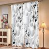 2 шт., шторы с геометрическим узором и цветочным рисунком, степень затемнения 30%, подойдут для гостиной, спальни, кухни и для украшения дома.