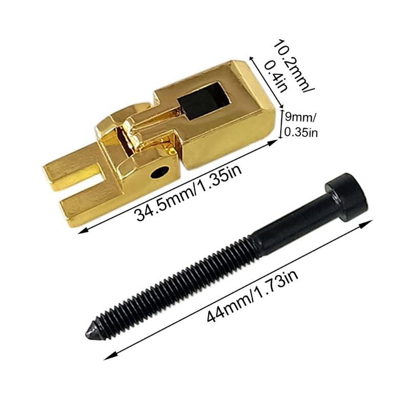 6Pcs Guitar Tremolo Bridge Saddles Set Double Locking System Locked Saddles Electric Guitar Tremolo Bridge Parts