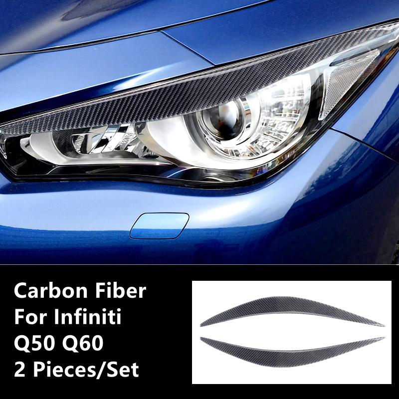 Углеродное волокно, модификация салона автомобиля, накладка, полоски, декоративные наклейки для Infiniti Q50 Q60, внутренний Стайлинг автомобиля