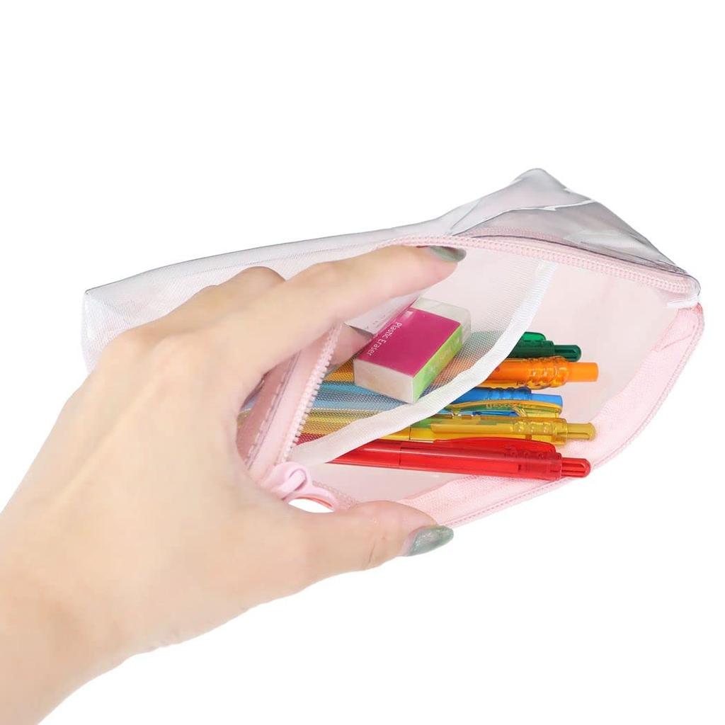 Kamiojapan Sanrio Characters Clear Flat Pen Pouch Sanrio [Pen Case]