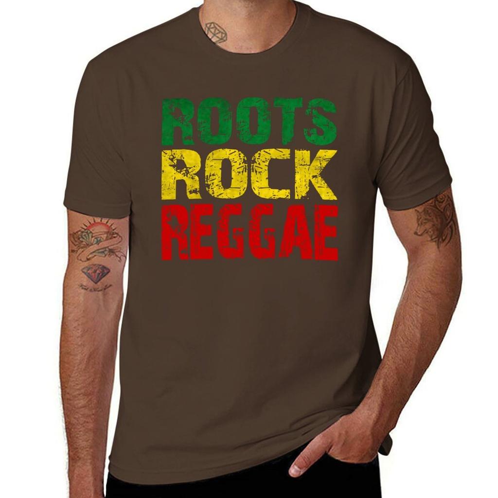 Футболка ROOTS ROCK REGGAE винтажные милые топы на заказ мужская одежда