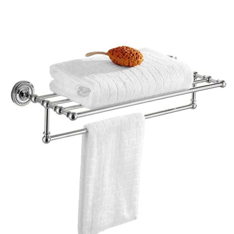 Набор посеребренных полностью медных полотенцедержателей для ванной в европейском стиле