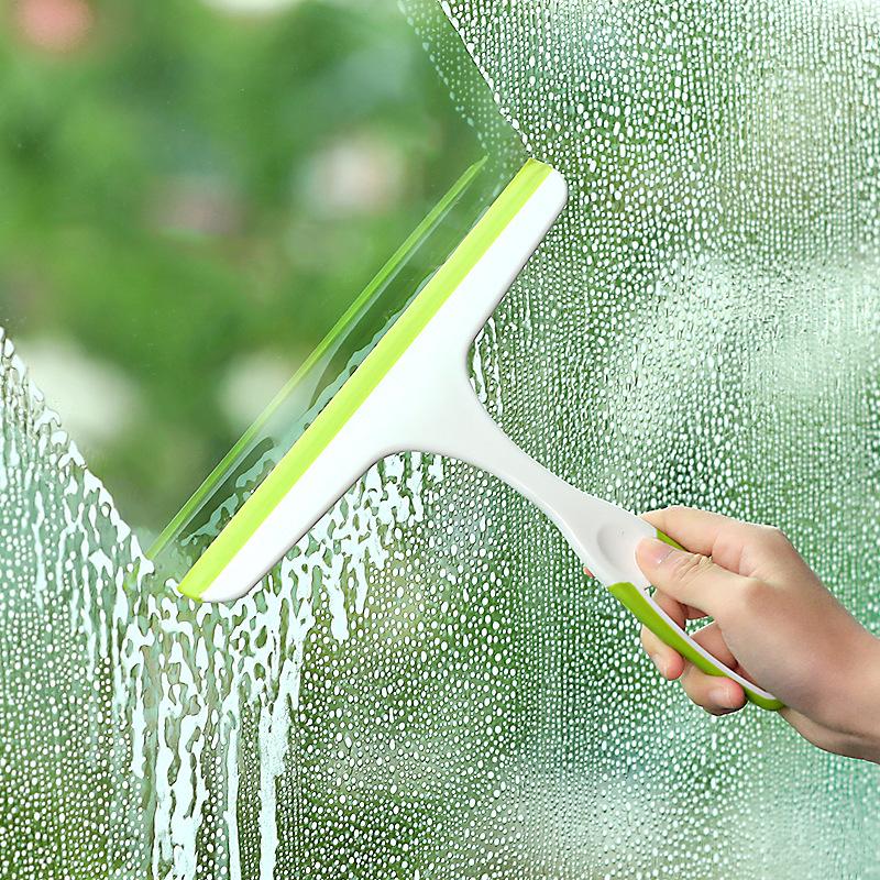 3 in 1 Spray Scrape Wipe Window Squeegee Glass Cleaner Window Squeegee Cleaner With Silicone Holder Bathroom Mirror Scraper