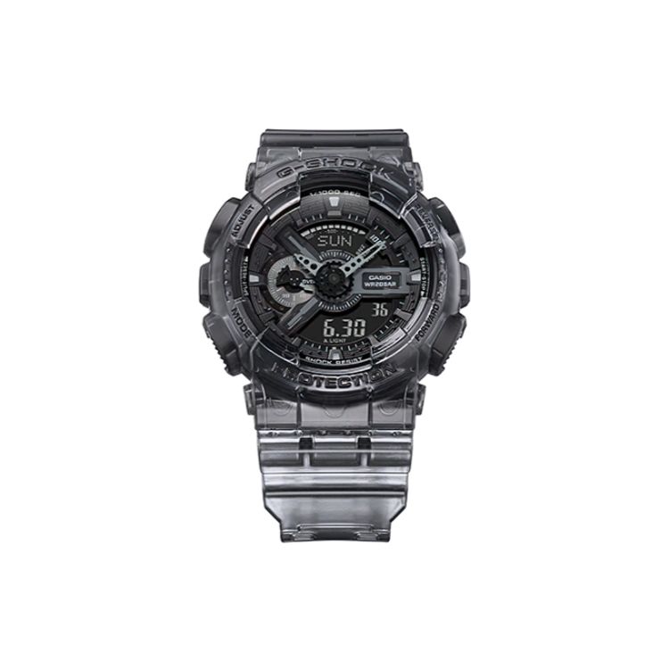 Casio G-Shock Ice Tough 2.0 Серия Модные Уличные Крутые Ударопрочные Водонепроницаемые Кварцевый Механизм Ремешок из Смолы Часы Мужские Часы Черные GA-110SKE-8ADR