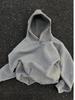 Women's Slim Fit Gray Hooded Sweatshirt - Petite Autumn Style 2025