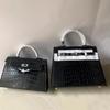 Crocodile Pattern Kelly Bag 2025: Retro Single Shoulder & Crossbody Handbag, Hot Seller