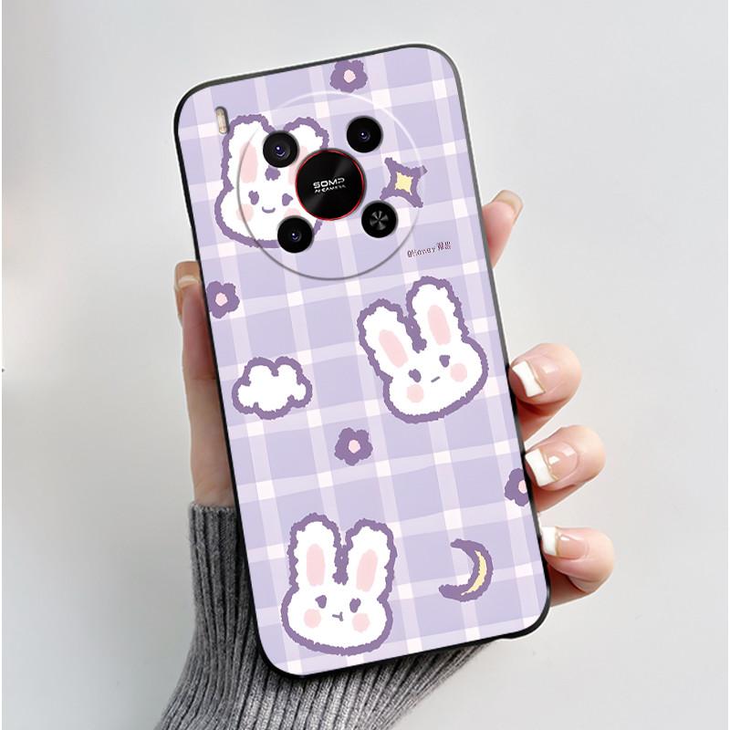 Phone Case For ZTE Blade V70 Max/Nubia V70 Max Soft Silicone Black Case Bright Pattern Pink Sand Beach,Garden Shockproof Shell